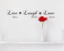 Live Laugh Love Quotes Wall Decal Motivational Vinyl Art Stickers